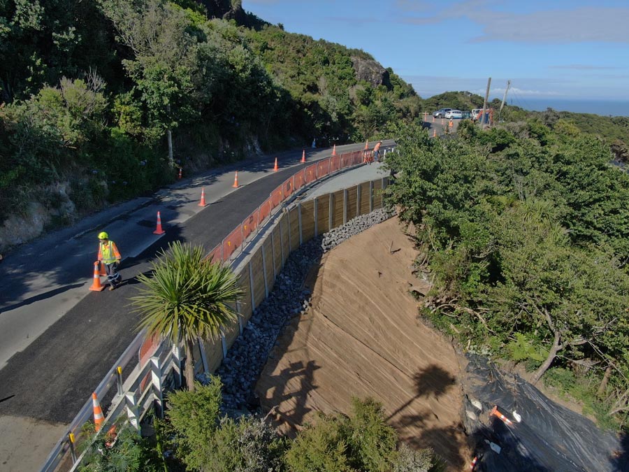 Piha Road Retaining Wall / Road Works Project